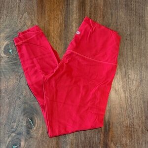 lululemon Red Performance Leggings